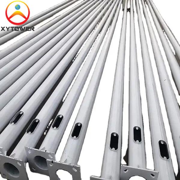 China Factory Wholesale Galvanized Steel Circular CCTV PTZ Camera Monitoring Pole