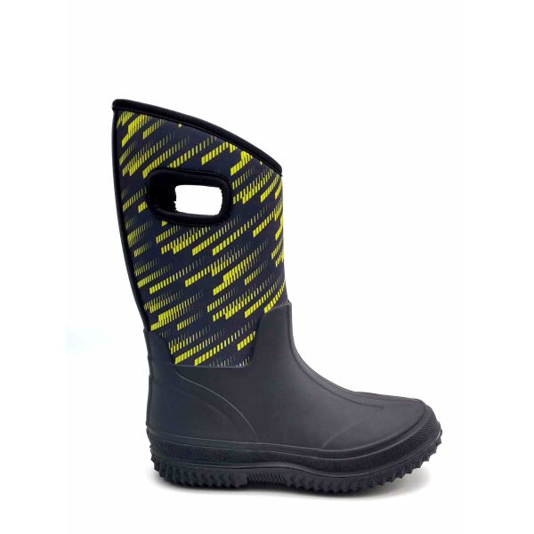 Bottes de pluie haute en PVC pour femmes confortables avec un haut à la mode