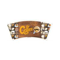 PE maioria alto da estrela feita sob encomenda de Logo Paper Cup Fan Five o único imprimiu revestido