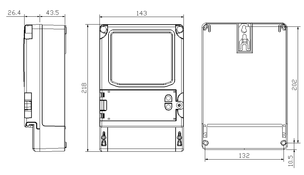 ODM Three Phase Energy Meter LoraWan Smart Electricity Meter 80A / 100A