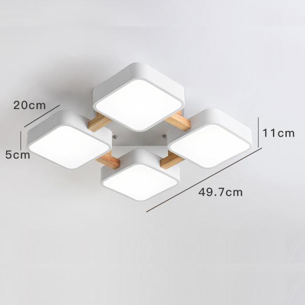 LED modern minimalist ceiling lamp LED study entrance bedroom wooden celling light(WH-WA-23)