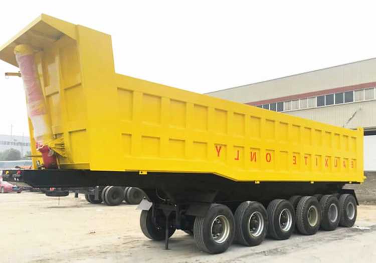 H Beam 6 Axle Dump Semi Trailer Truck 50 кубических метров объем