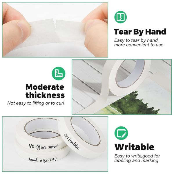 Wholesale Custom White Crepe Paper Masking Tape