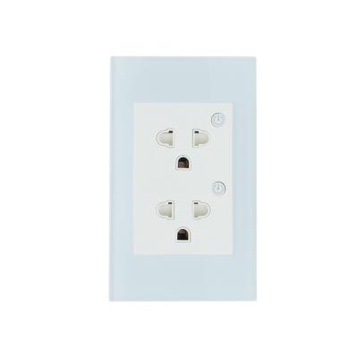 Voice Controlled Wifi Wall Outlets Customized Tuya Smart Outlet For Easy Home Automation