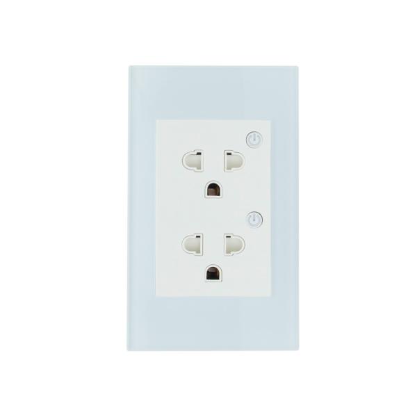 Voice Controlled Wifi Wall Outlets Customized Tuya Smart Outlet For Easy Home Automation