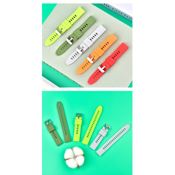 Fashionable Active Sports Silicone Watch Band · 18–22mm | Customizable Logo - China Wholesaler SHX