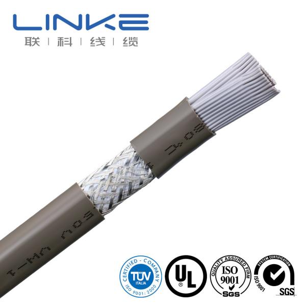 50 Cores Shield Flat Industrial Control Cable with PVC Insulation TPU Sheath
