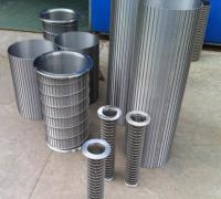 Comprimento 0,25m-3m Johnson Wedge Wire Screens para eficiência de filtragem