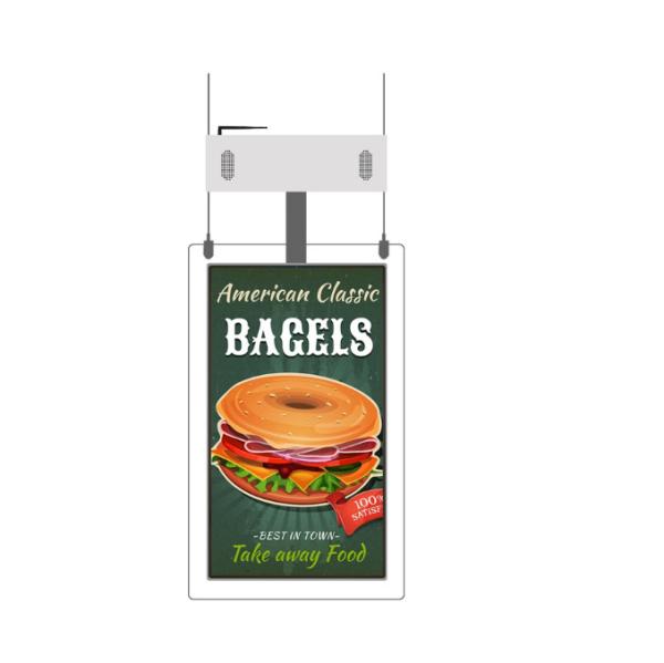 55 Retail/Shopping Mall Ultra Thin Double Sides LCD Advertising Display
