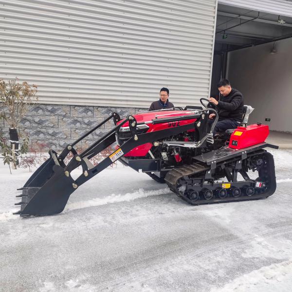 Amphibious 50 Horsepower Tractor Cultivated Land Crawler Tractor Rotary Tiller
