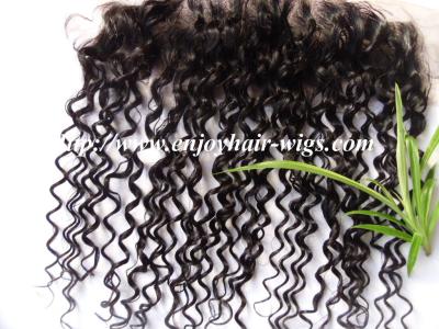 Peruvian virgin remy hair lace frontal 13''x4'' ,natural color deep wave 10''-24''length
