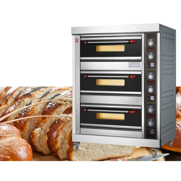 Печь ручки электрическая промышленная печь 3 слоя 6 подносов