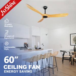 Electric Power 3 Solid Wood Ceiling Fan Energy Saving Remote Control