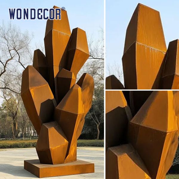 Villa al aire libre Jardín Koteng Escultura de cactus de acero