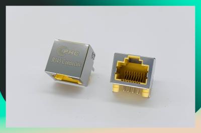 1X1 гигабит женское магнитное RJ45 Джек с трансформатором