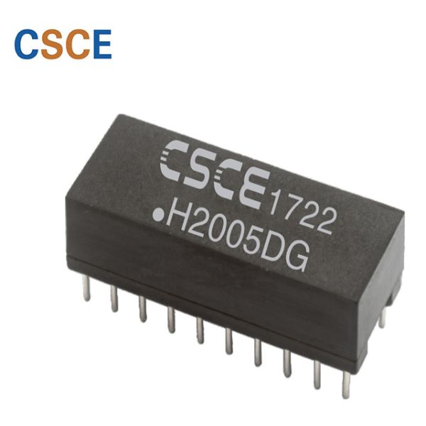 20 Pin / DIP Ethernet Isolation Transformer , 100 Base - T Gigabit Ethernet Transformer