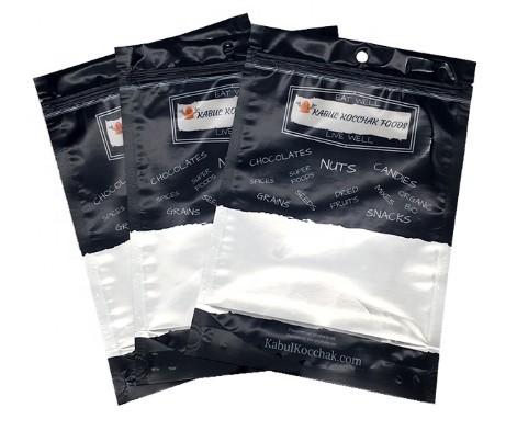 custom Black Printing apparel OPP Plastic packaging zipper pouch for Apparel Packing