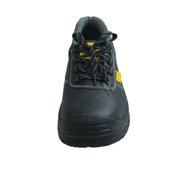 SHENGJIE Black Lace Up Closure PU Injection Safety Shoes For Ultimate Foot Protection Steel Toe