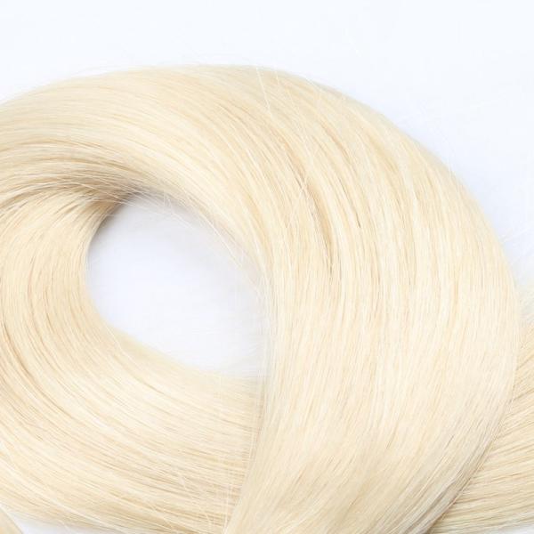 Grampo reto do prego em extensões do cabelo, extensões encaracolados do cabelo da ponta do prego