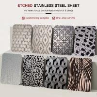 Pvd Coating Colored Decorative Stainless Steel Sheets Art Mirror Etched Finish Stainless Steel Plate