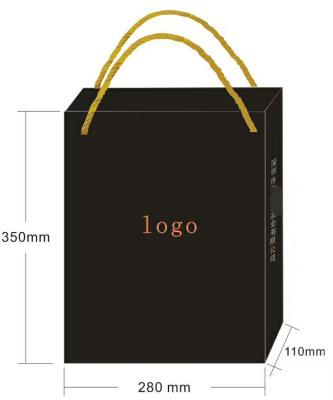Newly Design Brown Paper Gift Bags High End Materials For Shopping Mall