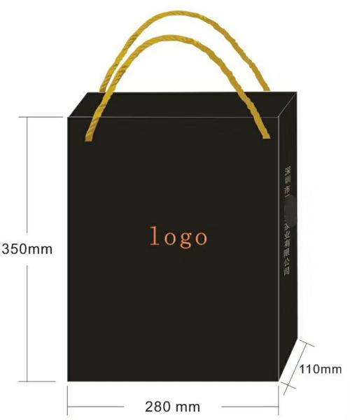 Newly Design Brown Paper Gift Bags High End Materials For Shopping Mall