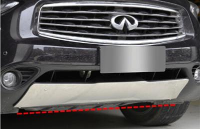 Protector de pára-choque de carro de aço inoxidável, placa de proteção frontal para INFINITI FX35 / QX70 2009 - 2014