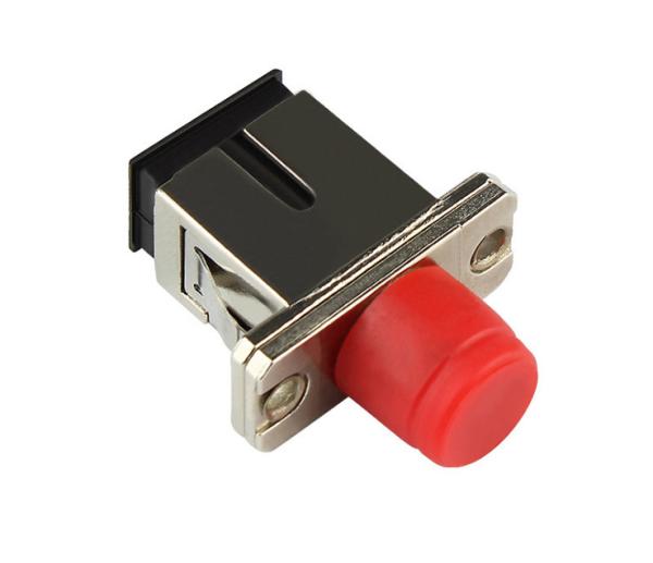 SC - FC / ST Fiber Optic Adapter Plastic / Metal Material Low Insertion Loss For Cable