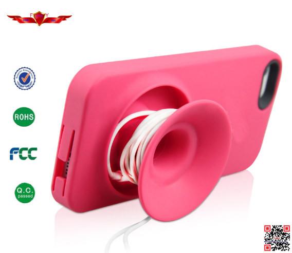 Newest Fashion Design Silicone TPU Cover Cases For Iphone 5G 5S With Megaphone Multi Color