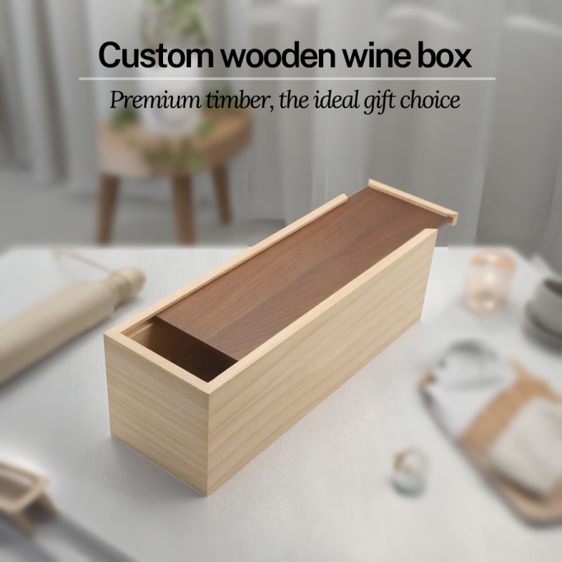 Customisable Premium Wooden Wine Boxes for Storing Red Wine