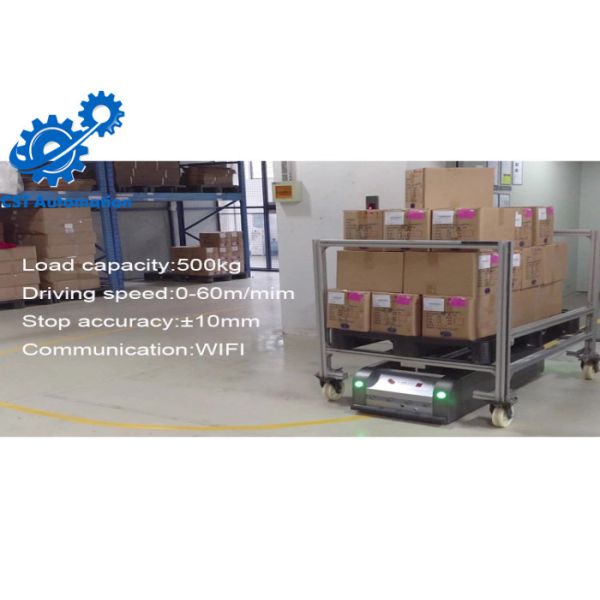 Warehouse Logistics AGV Car , Light Weight AGV Auto Guided Vehicle