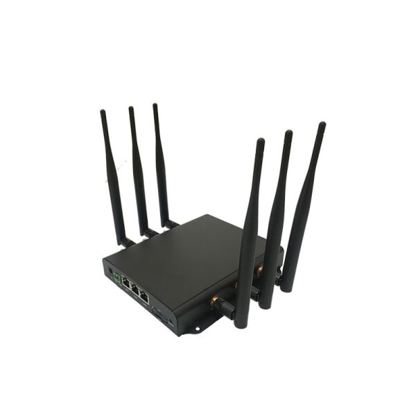 Dual 4g 6 Antenna Wifi Router / Lan Rj45 Port Industrial Cellular Router