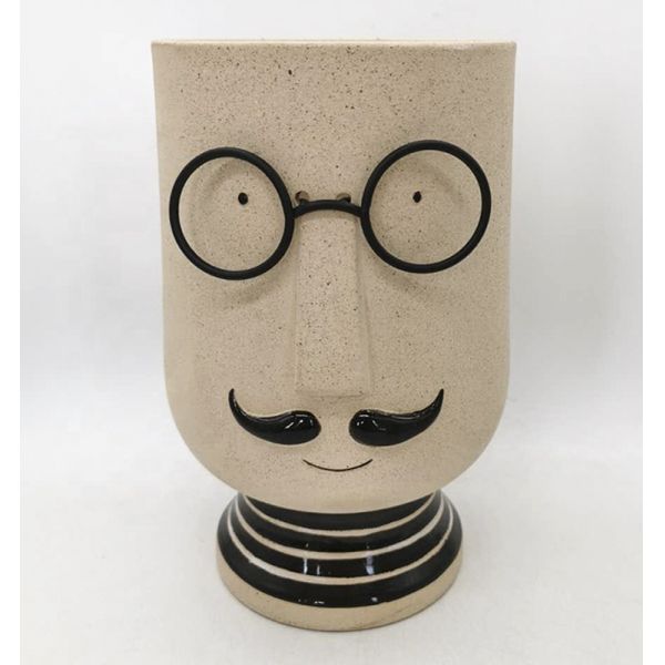 14 дюймов 10 дюймов 12 дюймов Керамический цветочный горшок Красивый Инстаграм 3D Уникальная мужская форма