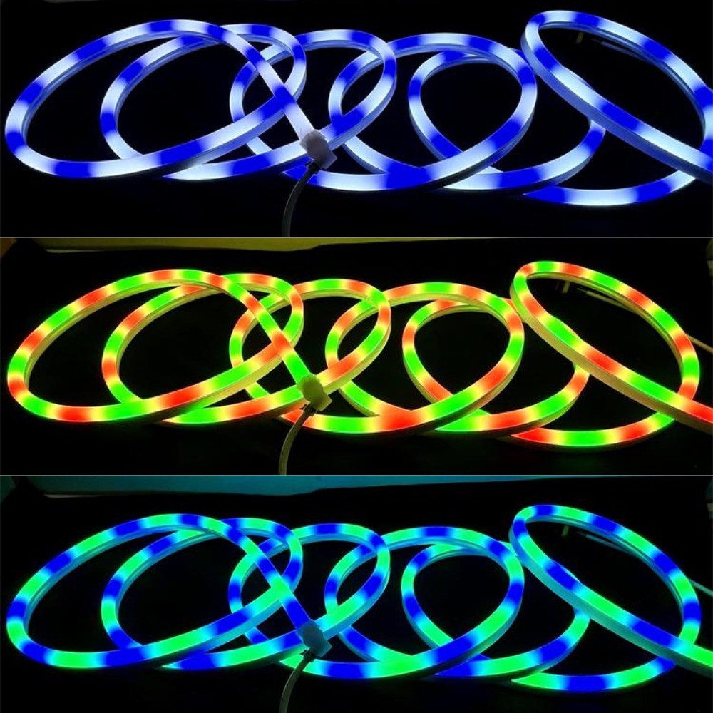 3535 RGBIC LED Neon Flex Light 10x23mm Silicone Rope with Pixel Effects