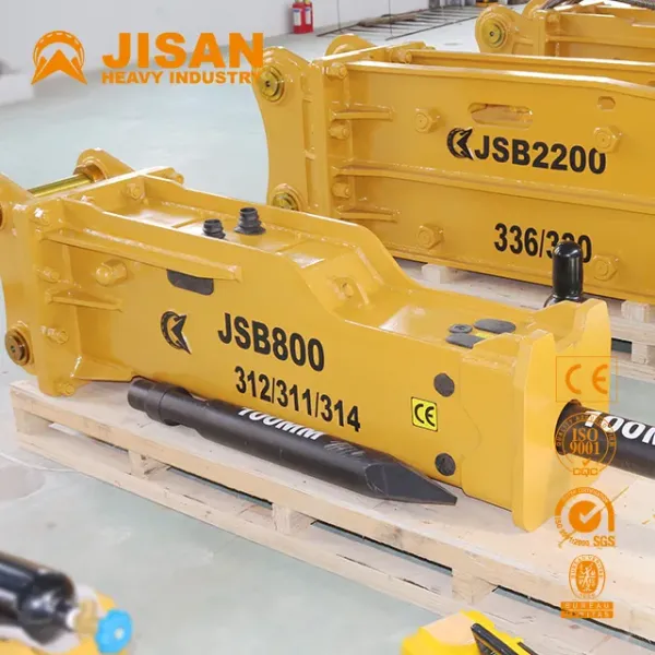 Highly Durable Hydraulic Rock Breaker For Excavator Demolition And Construction