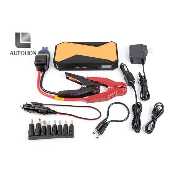 600A Peak Current 18000mah Car Jump Starter Kit With Smart Cable
