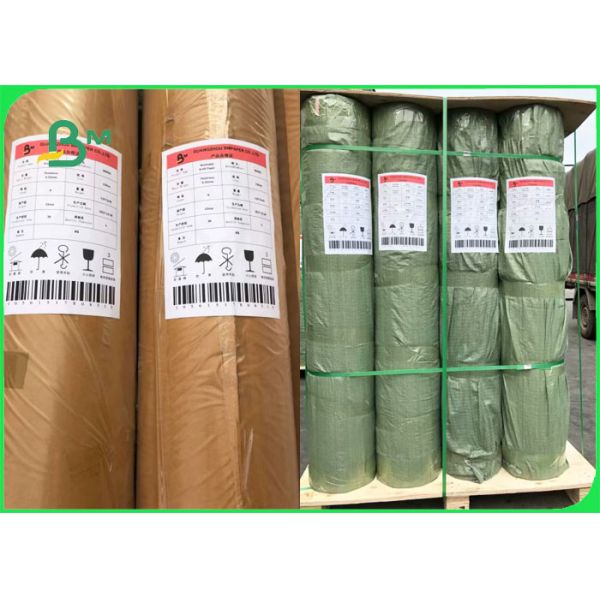 Oro brillante/rollo color plata del papel de Kraft para el bolso/el libro de texto de envío