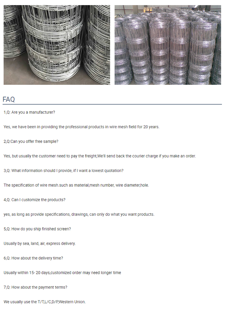 Завод фермеров по ограждению из оцинкованной проволоки