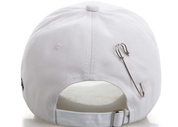 Absorb Sweat Adjustable Baseball Caps , Soft Touch Plain White Blank Baseball Caps