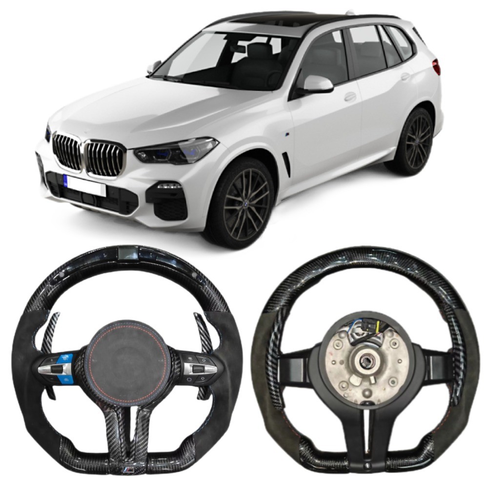 Sports Design Customized Alcantara LED Carbon Fiber Steering Wheel for BMW M3M4M5X1-X6