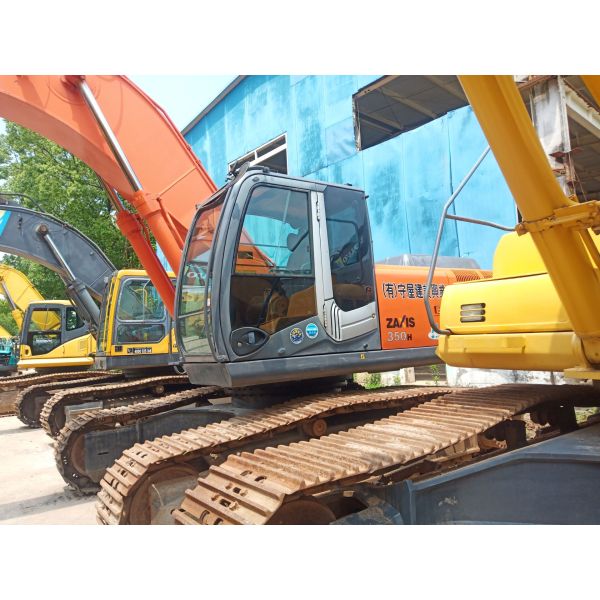 Used Hitachi ZX350 Excavator 20T 1M Bucket Capacity 202kW Power Red Color 1880 Working Hours