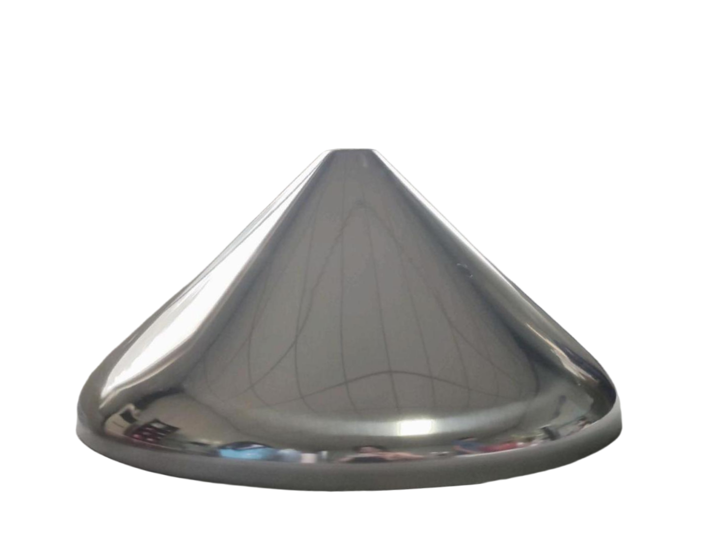 30° Half Apex Angle 2205 Conical Dished Head with Small End 200mm for Industrial