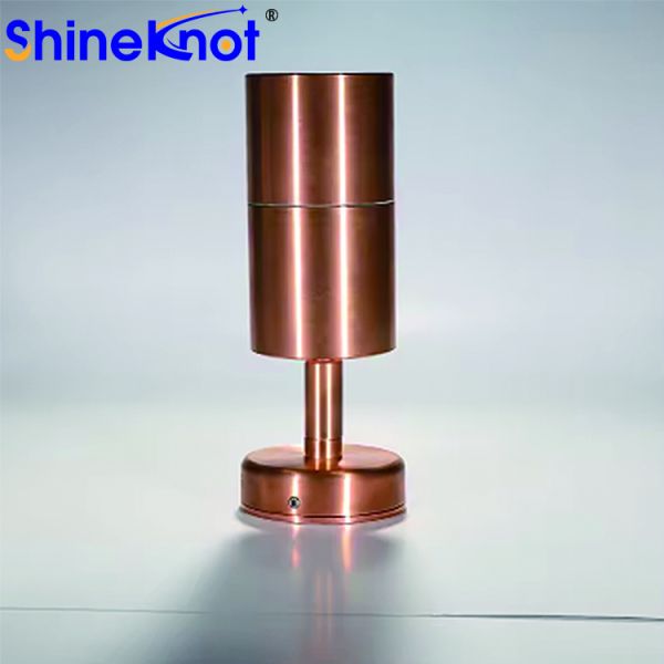 Custom Made 100% Pure Copper Material 360 Degree Rotatable Red Copper LED Wall Lamp