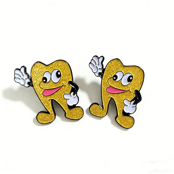 Custom gold plated lapel pins with soft enamel and your logo for effective branding.