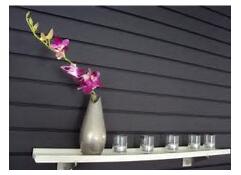 Black waterproof Garage Wall Panels / Durable PVC Glack Slat Board