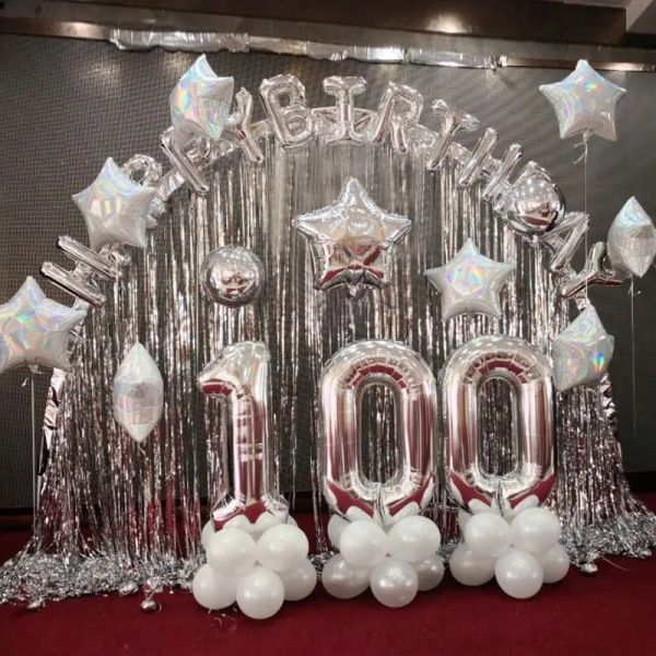 Festival Laser Rain Curtain Wall Mounted Multi Color PET Holiday Decoration