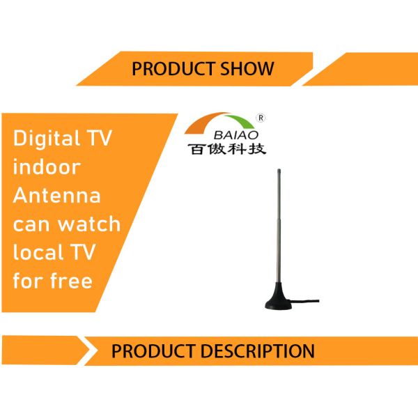 2021 5-26 DBi Portable Indoor Car TV / HDTV Antenna For Home Use