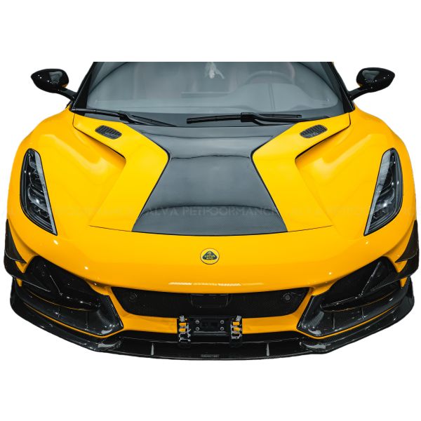 Lotus Car Fitment Dry Carbon Fiber Hood Replacement Add on Aero Body Kits for Emira Amans Design