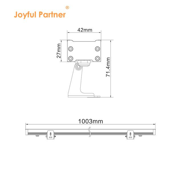 Алюминиевый цвет 18 Вт светодиодные стеновые лампы для стиральных машин Внешний водонепроницаемый линейный свет