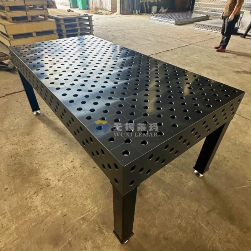 Heavy Duty Steel D28 Welding Table with 45 Degree Angle Markings